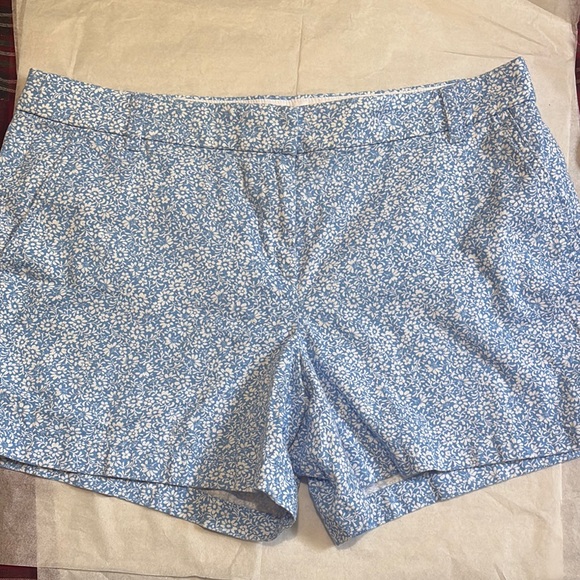 J. Crew Pants - J. Crew Blue and White Floral Women's Shorts
